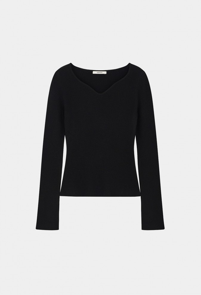 HEART-NECK KNIT [LIMITED]