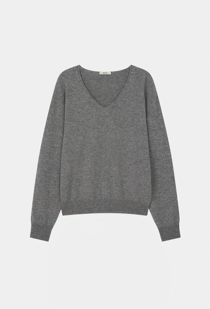 V-NECK CASHMERE KNIT