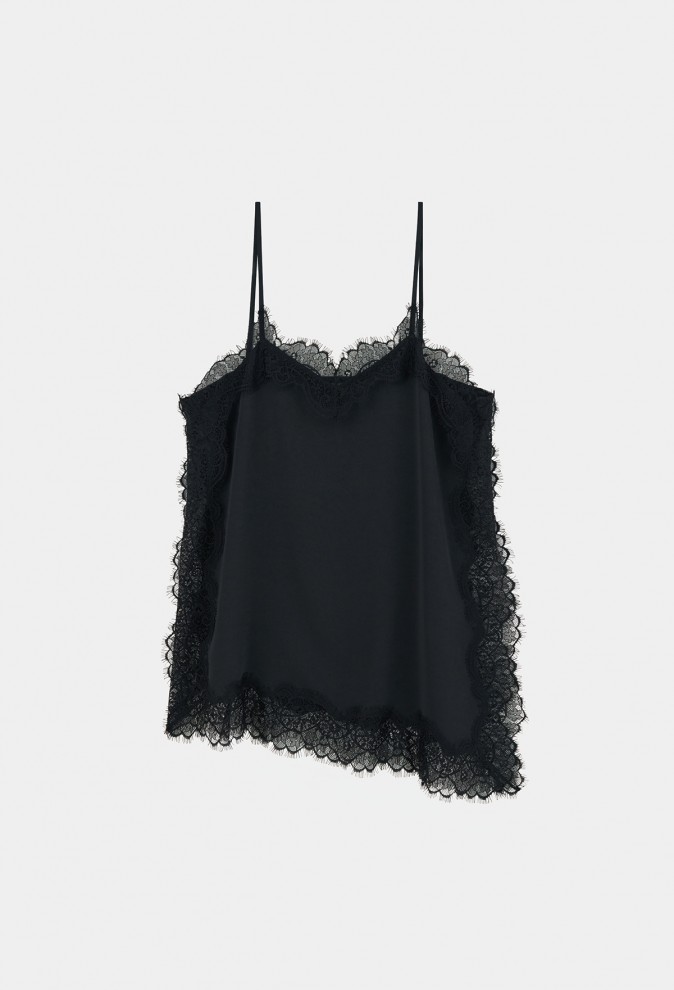 [4차] SIDE-SLIT LACE CAMISOLE