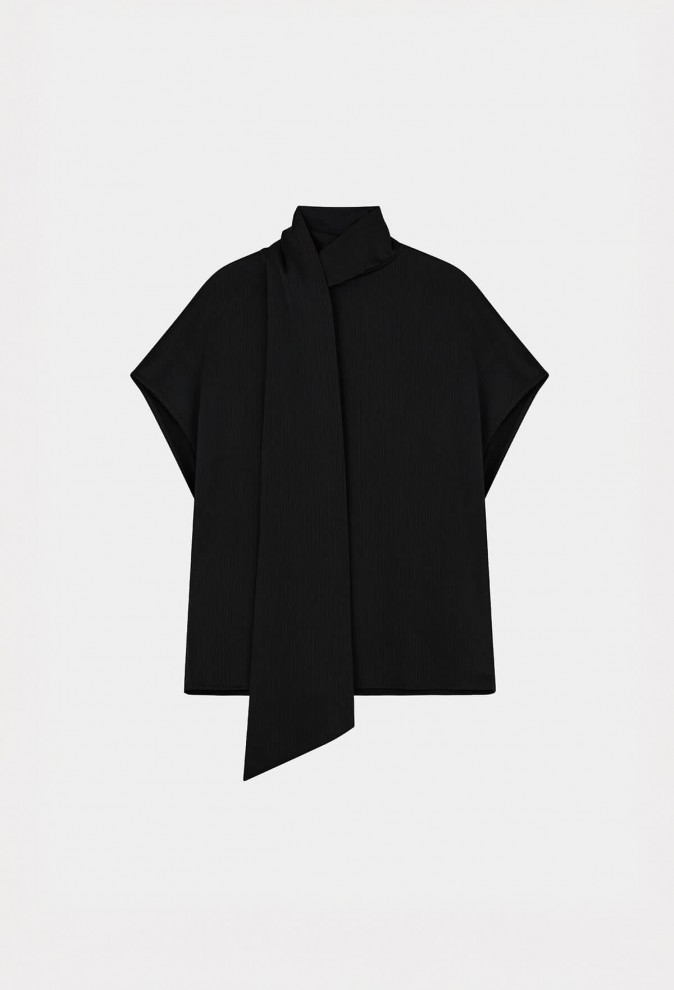 [2차] CRINKLE TIE BLOUSE